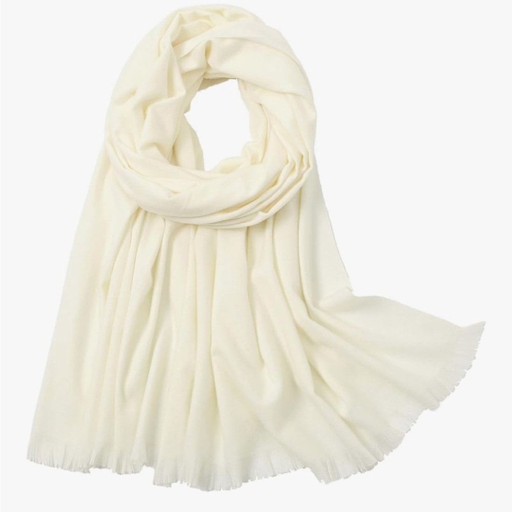 Soft Cream Shawl Wrap